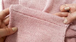 Идеальный плечевой шов по закрытым петлям иглой. Мастер-класс. Вязание спицами