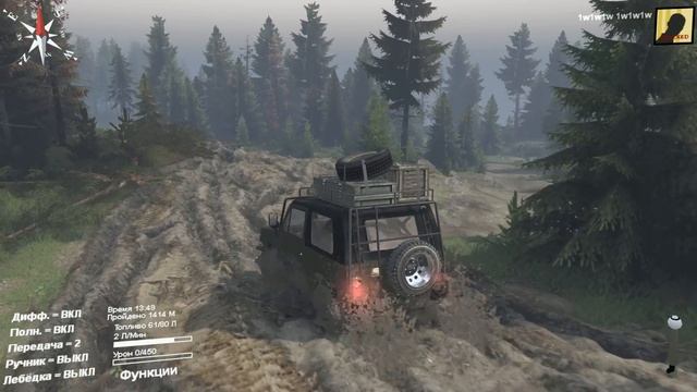SpinTires V03 03 16 Ваз 2122 Река