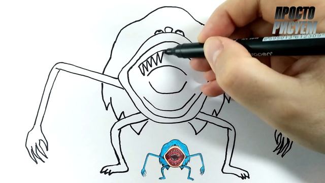 Рисуем СОНИК ПОЖИРАТЕЛЬ смотреть онлайн