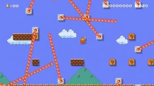 Сложный уровень Super Mario