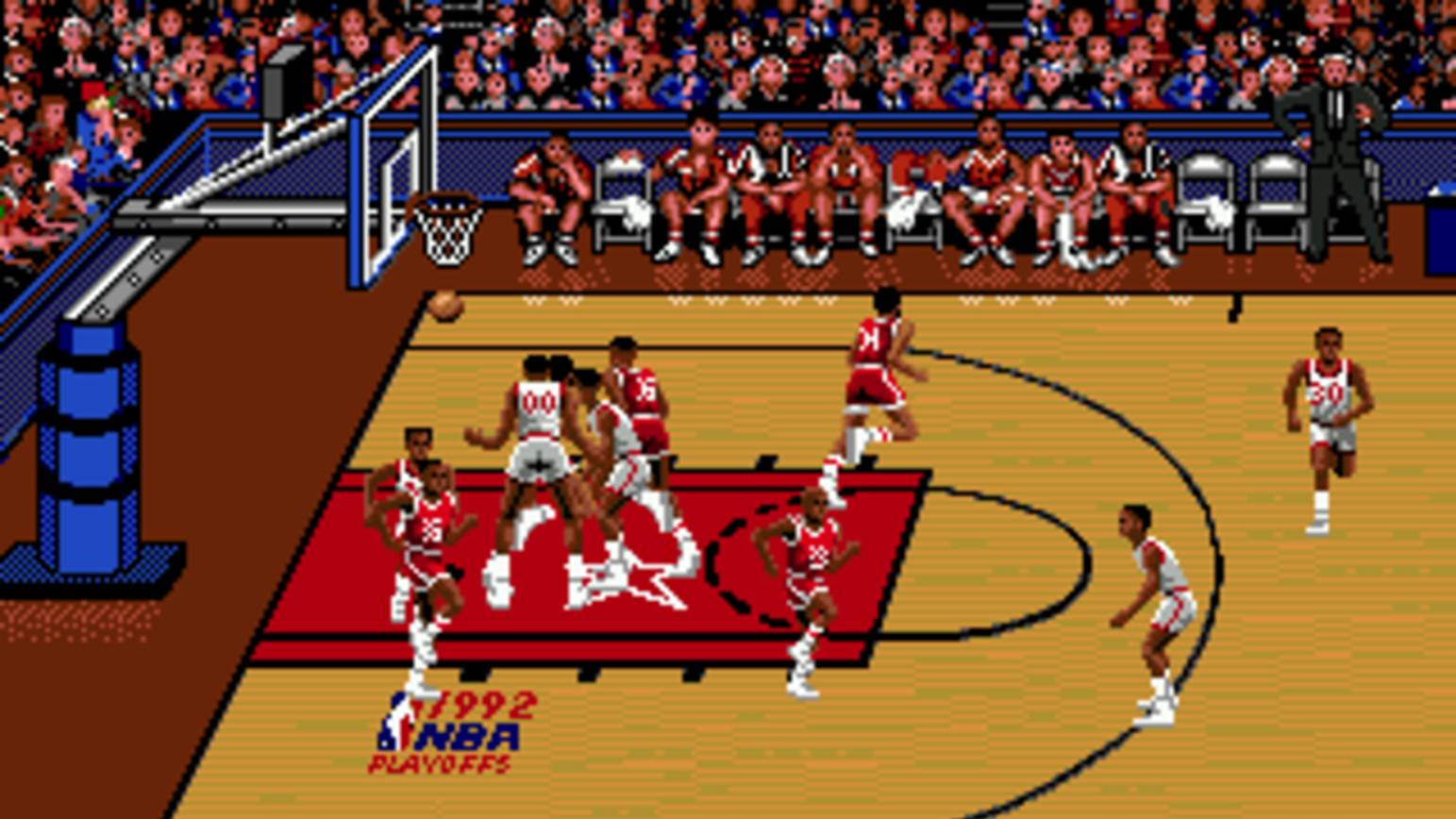 Bulls vs Blazers and the NBA Playoffs (Sega Mega Drive) - Игровой процесс (Sega Genesis) [1080p] смотреть онлайн