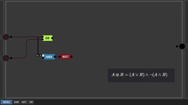 Digital Logic Sim реализация логической формулы