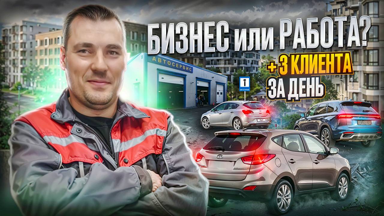 АВТОСЕРВИС - БИЗНЕС или РАБОТА? 3 клиента за день смотреть онлайн