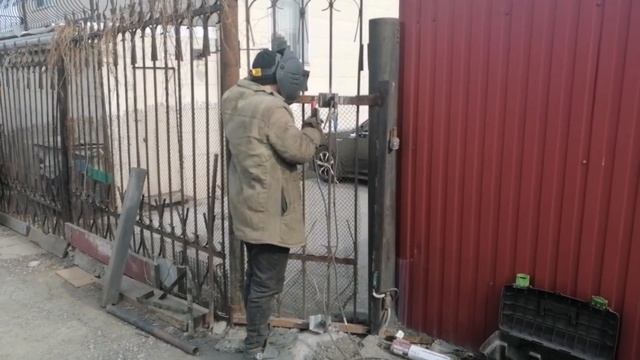 Сварка ограничителей для откатных ворот #сантимшва #wel