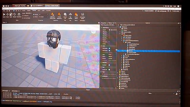 Аксессуары, ре-текстур, создание сцен | Roblox Studio смотреть онлайн