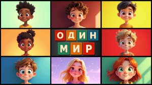 Один мир — One World — Un seul monde | Детская песня на 3 языках (RU/EN/FR)