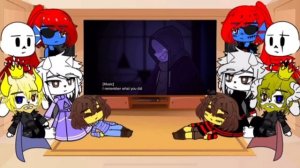 UT! & UF! react to DustTale: Stronger Than You / Реакция АТ! & АФ! на DustTale: Strong