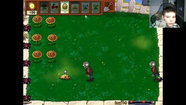 Plants vs zombies Прохождение с Леоном 1 Глава День 1 7 1 10 Steam смотреть онлайн