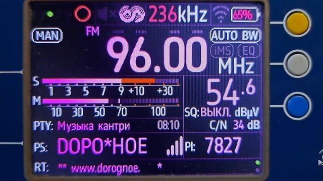 [TROPO] 96.0 20.10.2024  Дорожное радио Москва ~ 310 км