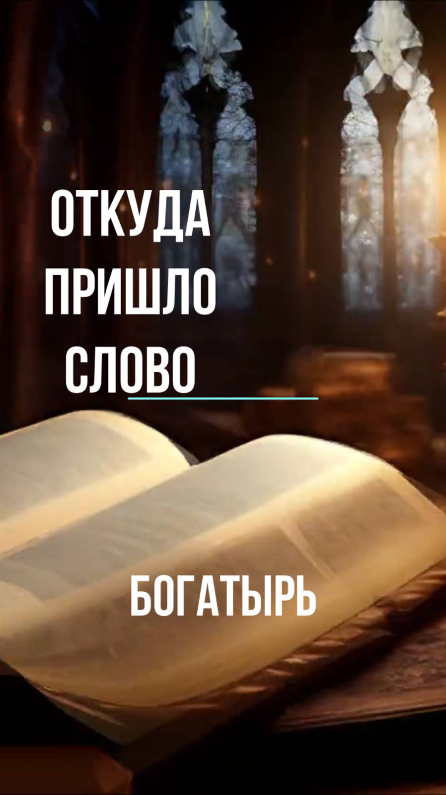 Откуда произошло  слово Богатырь