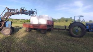 готовим сенаж в рулонах, в этот раз все получилось!