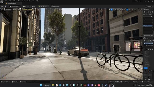 СЦЕНА УЛИЦЫ В UNREAL ENGINE 5.СЦЕНА ИЗНУТРИ смотреть онлайн