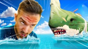 СТОЛКНУЛИСЬ ЛБАМИ С АКУЛОЙ-МУТАНТОМ в Raft