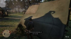Red Dead Redemption 2. Шон и Карен в палатке.
