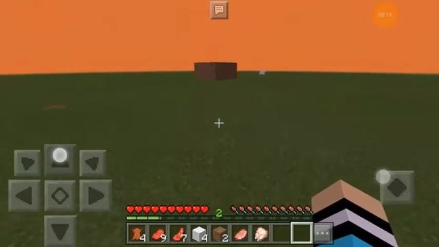 Майнкрафт - плоский мир. Построил дом #1