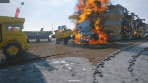 FİRE Tornado VS Russia TOWN 5 | Teardown | Realistic Tornado  Storm Destruction Mod (торнад?