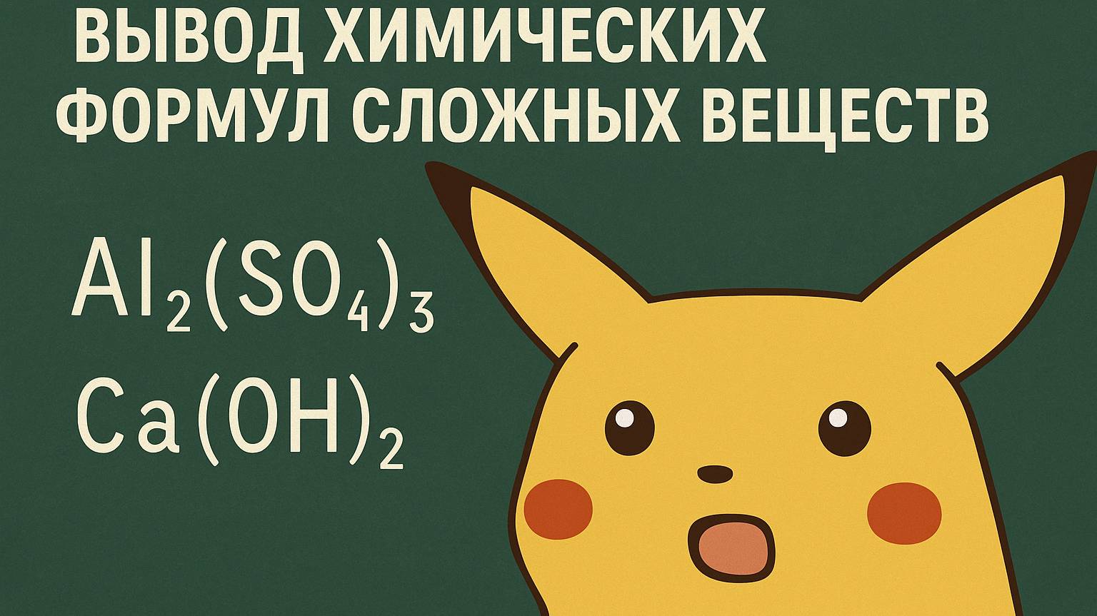 Протон. Продвинутая группа. Занятие 3. Вывод химических формул сложных веществ..