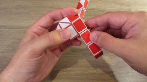 РАКЕТА  из змейки Рубика - схема сборки. Фигура №11