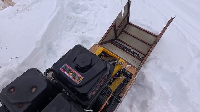 дрова#люсси#собака#мотособака#мотобуксировщик#villagelife