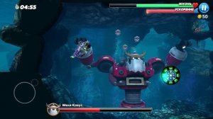 Кибер АКУЛА КВАНТ vs Меха Клаус #9 Hungry Shark World на крутилки