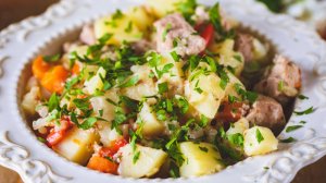 🍲 Жаркое из свинины в афганском казане на плите