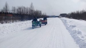 Покатушки на мотороллере муравье (перевернулись, врез