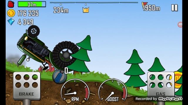 Hill climb racing: Проїхав на 5 тяжких трасах на тракторі. смотреть онлайн
