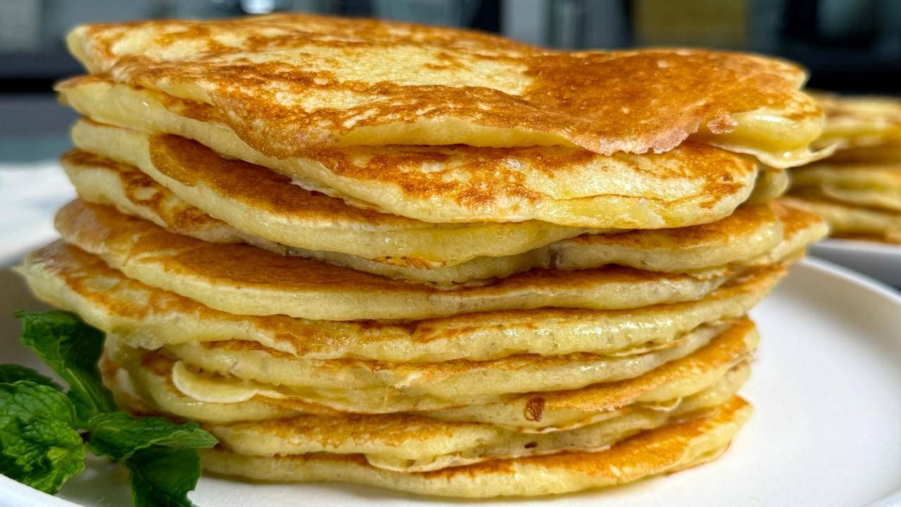 Как ВКУСНО! Блины "Тэбикмэк" , готовлю вместо привычных блинов и блинчиков! Пышные блины! смотреть онлайн