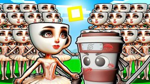 100 БАЛЕРИНА КАПУЧИНО  ХОТЯТ ПОЦЕЛОВАТЬ АССАСИНО КАПУЧИНО В МАЙНКРАФТ МУЛЬТИК