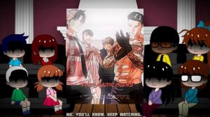 Shinu-chan friends&school react to AI-chan as gun