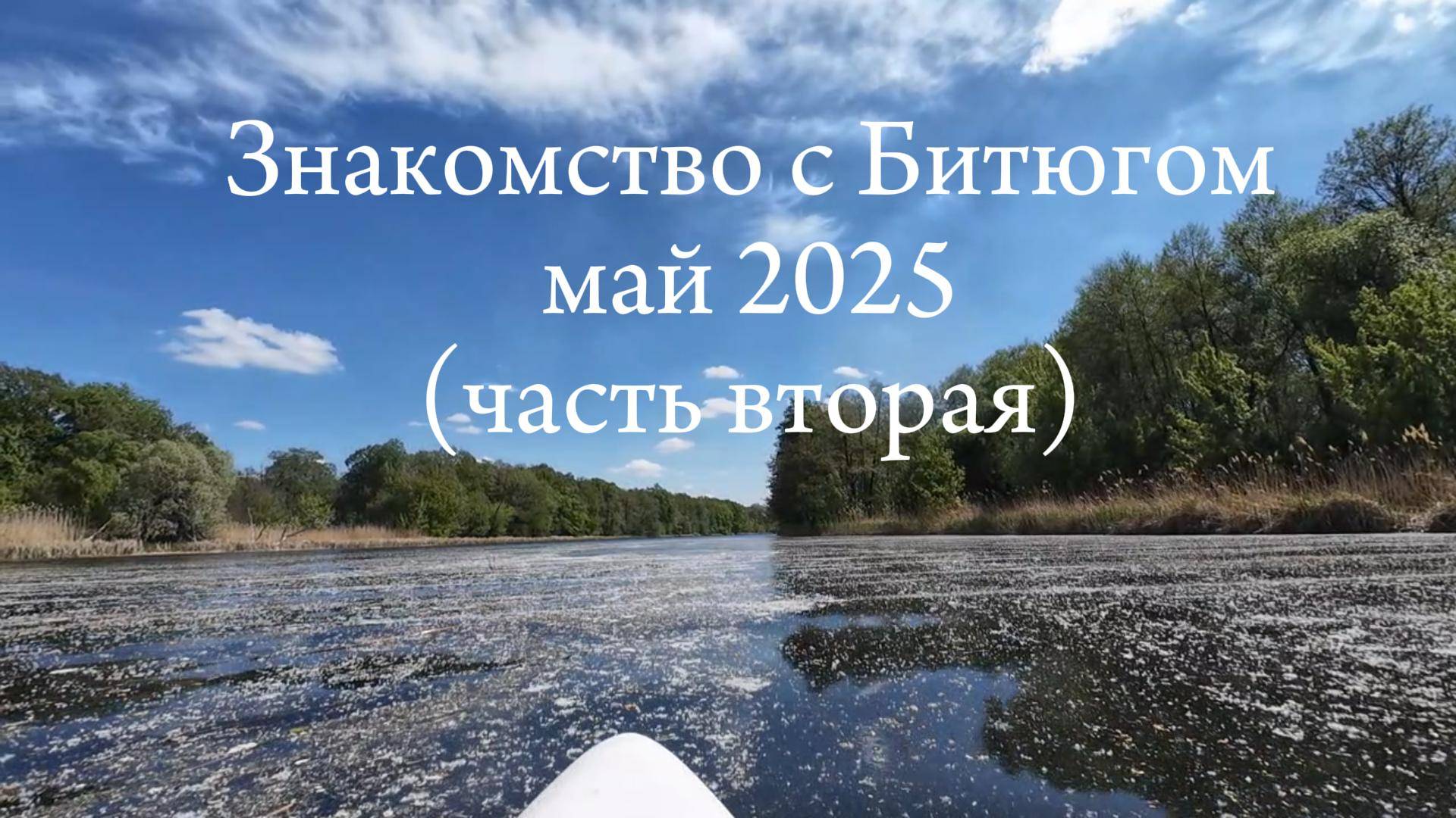 Знакомство с Битюгом SUP-сплав май 2025 день второй