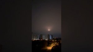 работа ПВО против дронов в Киеве этой ночью