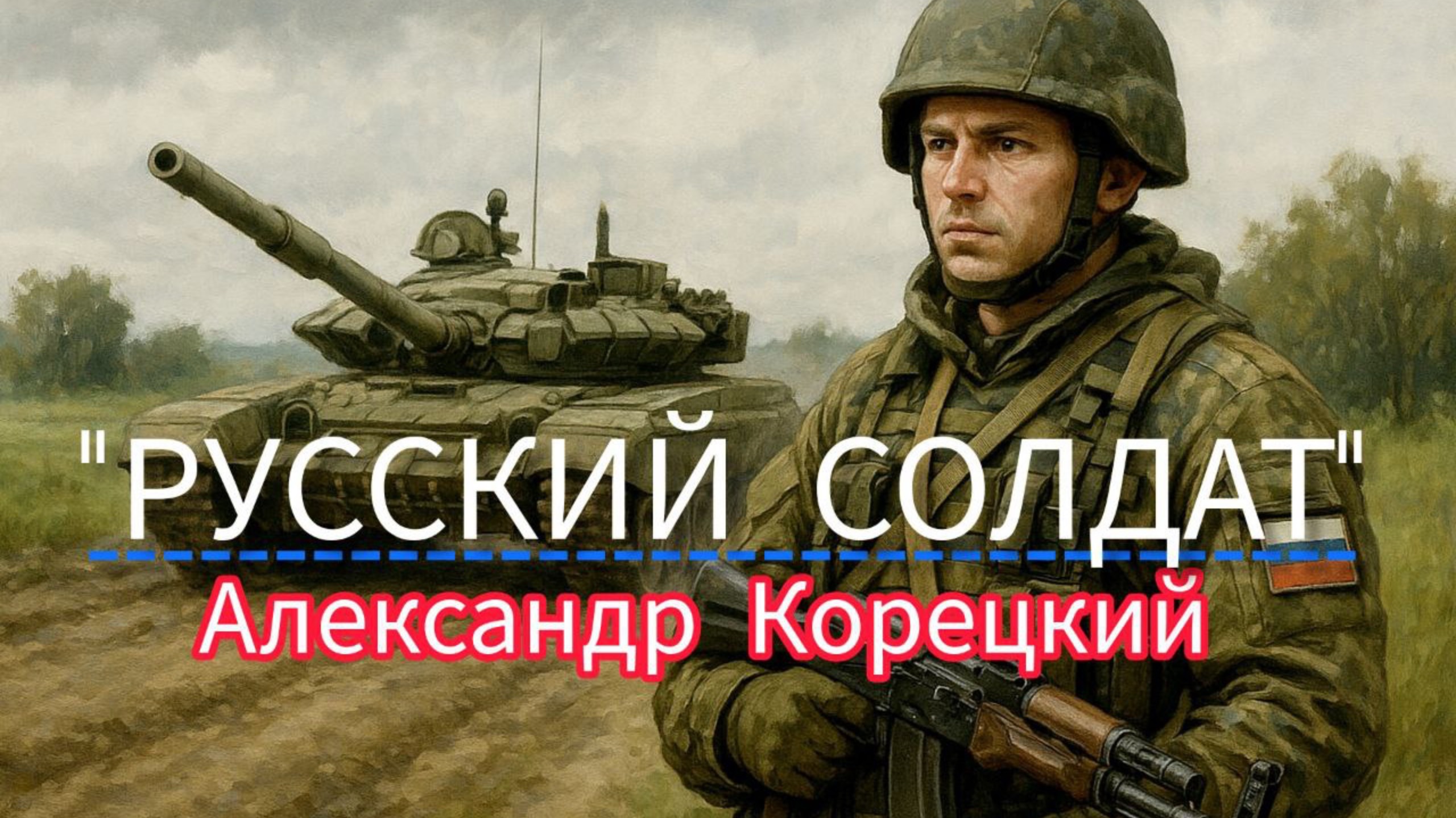 РУССКИЙ СОЛДАТ🇷🇺Песня ОГОНЬ🔥Александр Корецкий #топыкатегорий смотреть онлайн