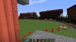 Неуправляемый поезд и паровоз в майнкрафте 1.12.2