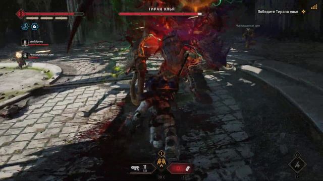 Warhammer 40000 SPACE MARINE 2 2025 02 14 Бой с Тираном Улья. смотреть онлайн