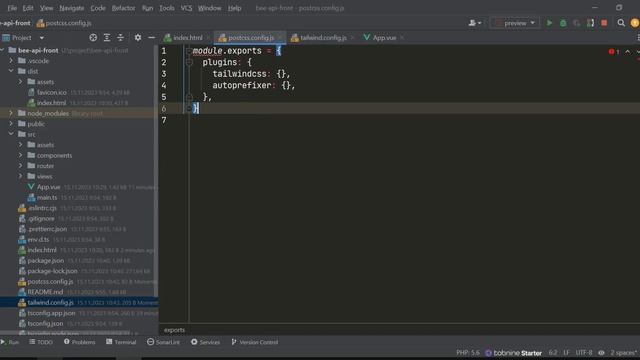 Установка vue js + vite + tailwindcss, проект журнал пасіки, фронт смотреть онлайн