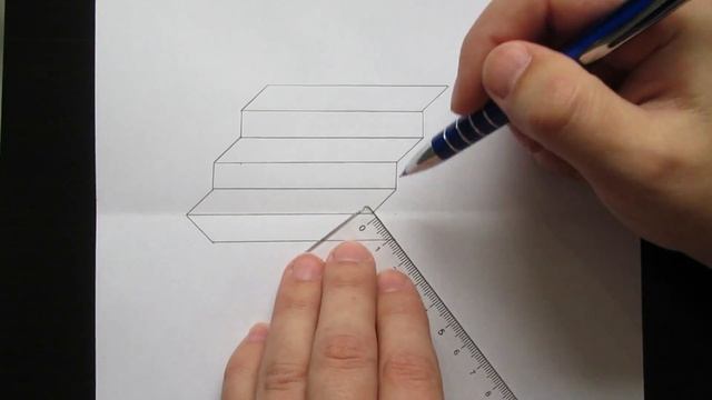 3D рисунок карандашом поэтапно для начинающих ✎ Оптическая иллюзия своими руками ➄ смотреть онлайн