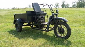 Самодельный грузовой трицикл с двигателем Lifan и КПП ВАЗ