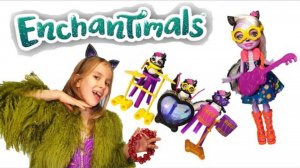 Куклы Энчантималс Сейдж Скунси с барабанами и гитарой / Pretty Katy Queen