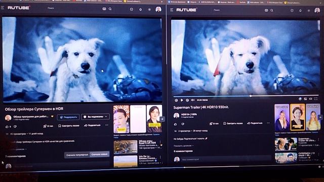 Обзор сравнение двух HDR QLED и HDR Led.