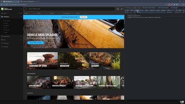 Добавляем все Quixel Megascans ассеты в библиотеку