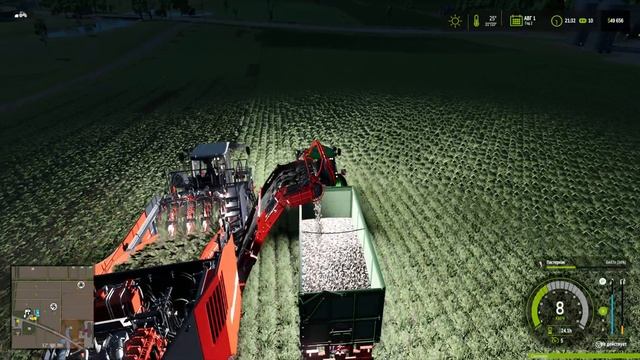 Farming Simulator 25 Сбор урожая Пастернак