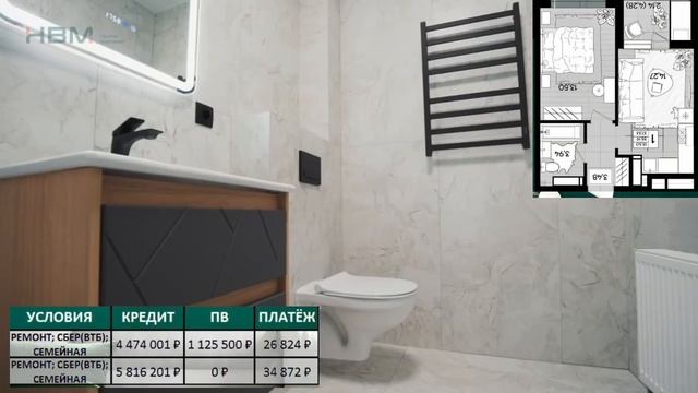 Квартира с ремонтом от застройщика в Краснодаре с просчетами