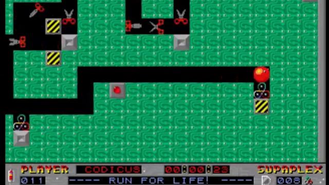 Supaplex - Run for life! - Level 11 Прохождение игры Supaplex (original) смотреть онлайн