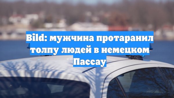 Bild: мужчина протаранил толпу людей в немецком Пассау