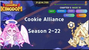 Cookie Alliance Season 2 22 Easy o Hero Guide Cookie Run Kingdom