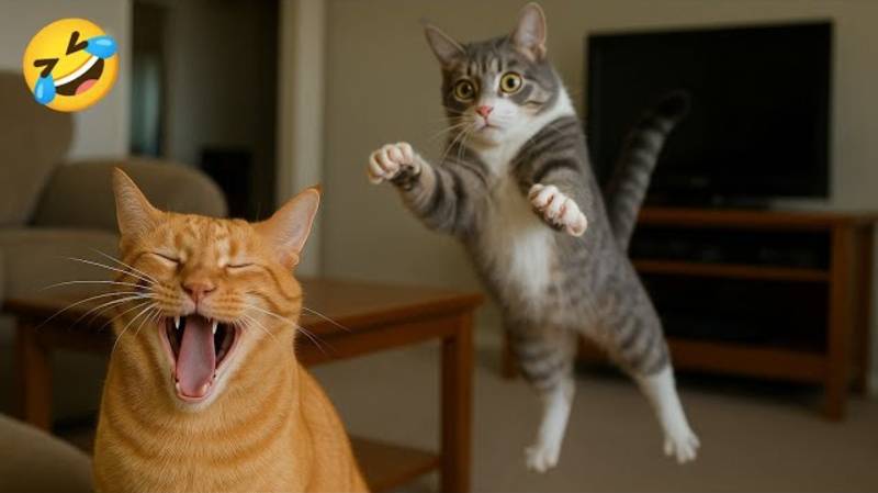 Смешные видео с КОШКАМИ🐱 и СОБАКАМИ🐶 смотреть онлайн