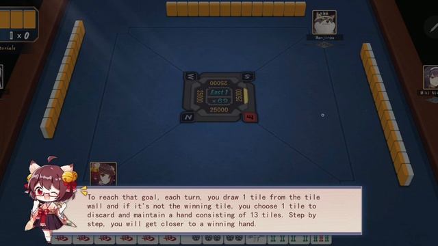 01. Настоящий маджонг - Mahjong soul : Обучение. Кости маджонг.