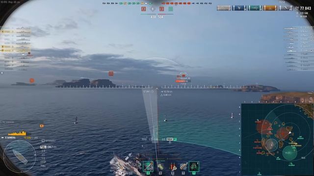 SOMERS: Американский эсминец 10 уровня. - Прохождение 