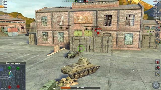 Tanks Blitz. Играю на КВ-1 и Т-34 смотреть онлайн
